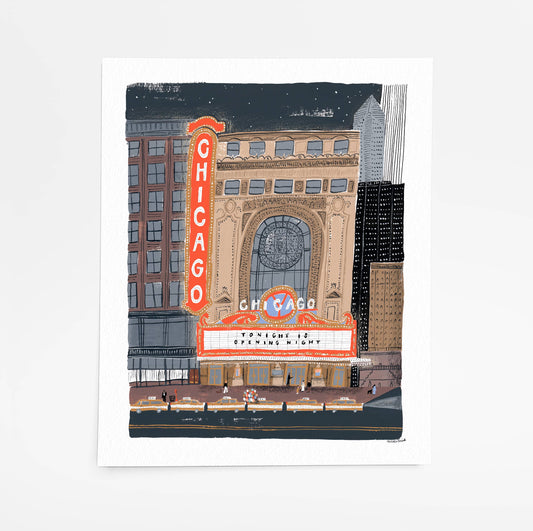 Chicago Theatre Giclée Fine Art Print