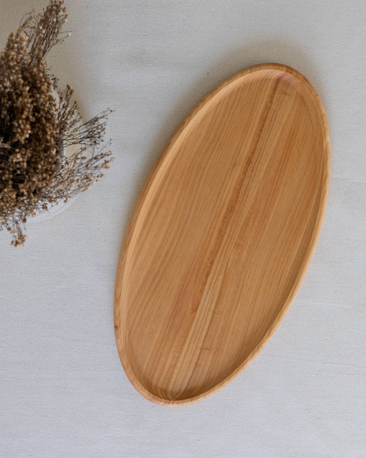 Oval Wood Serving Platter