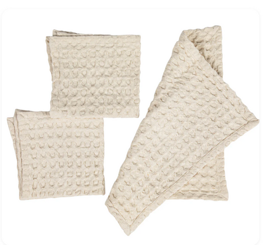 Waffle Weave Dish Cloth - Set of 3