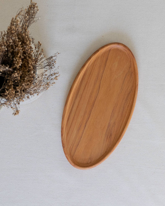 Oval Wood Serving Platter