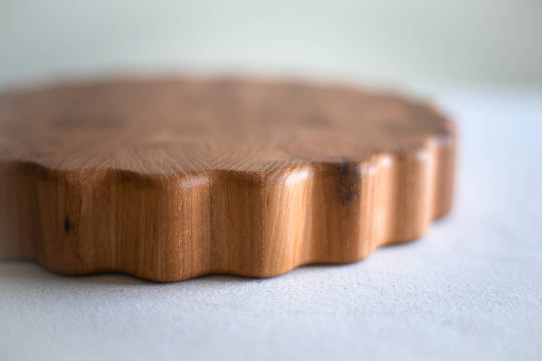 Scallop Butcher Block Board