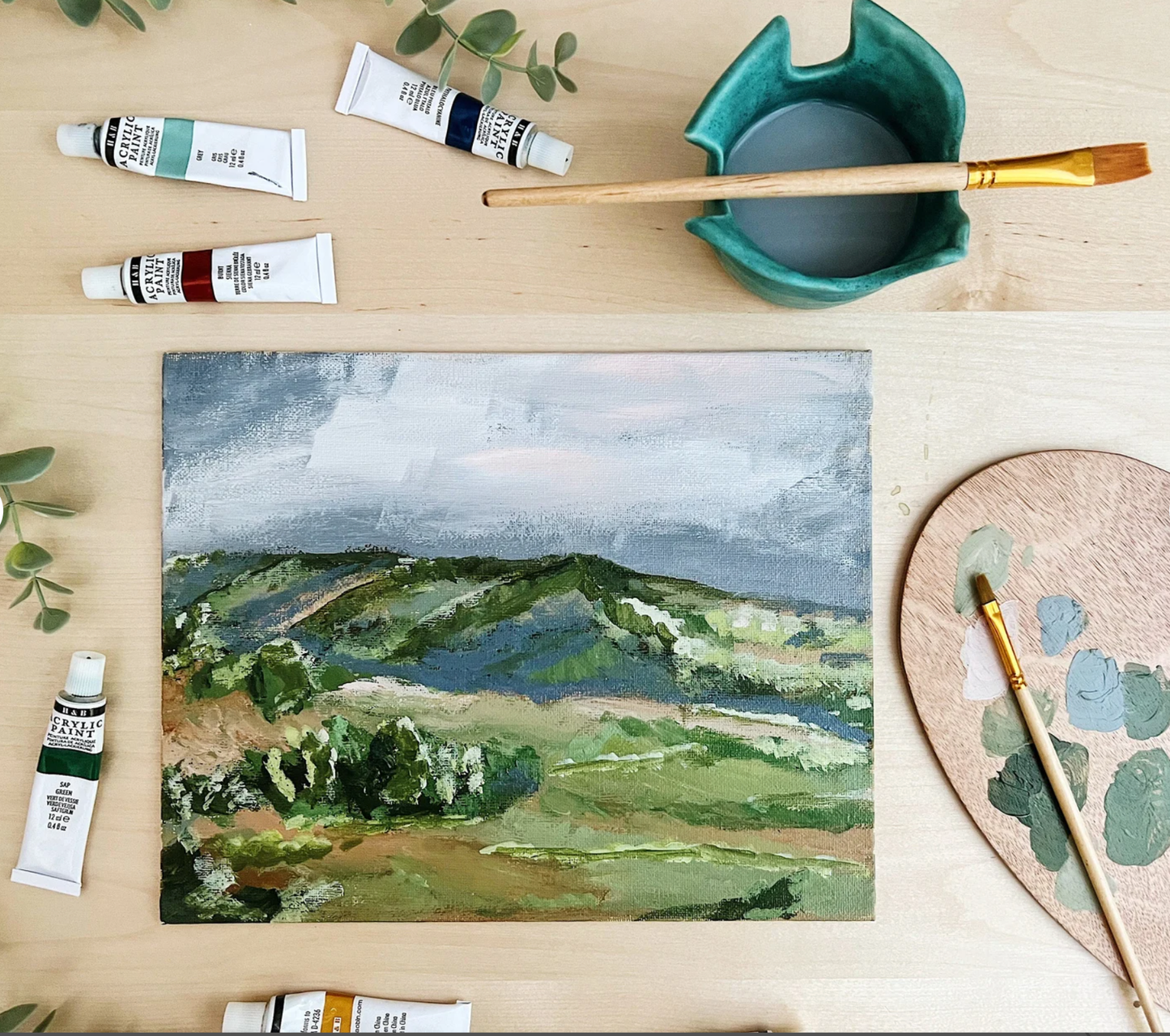 Italian Countryside Landscape Painting Kit