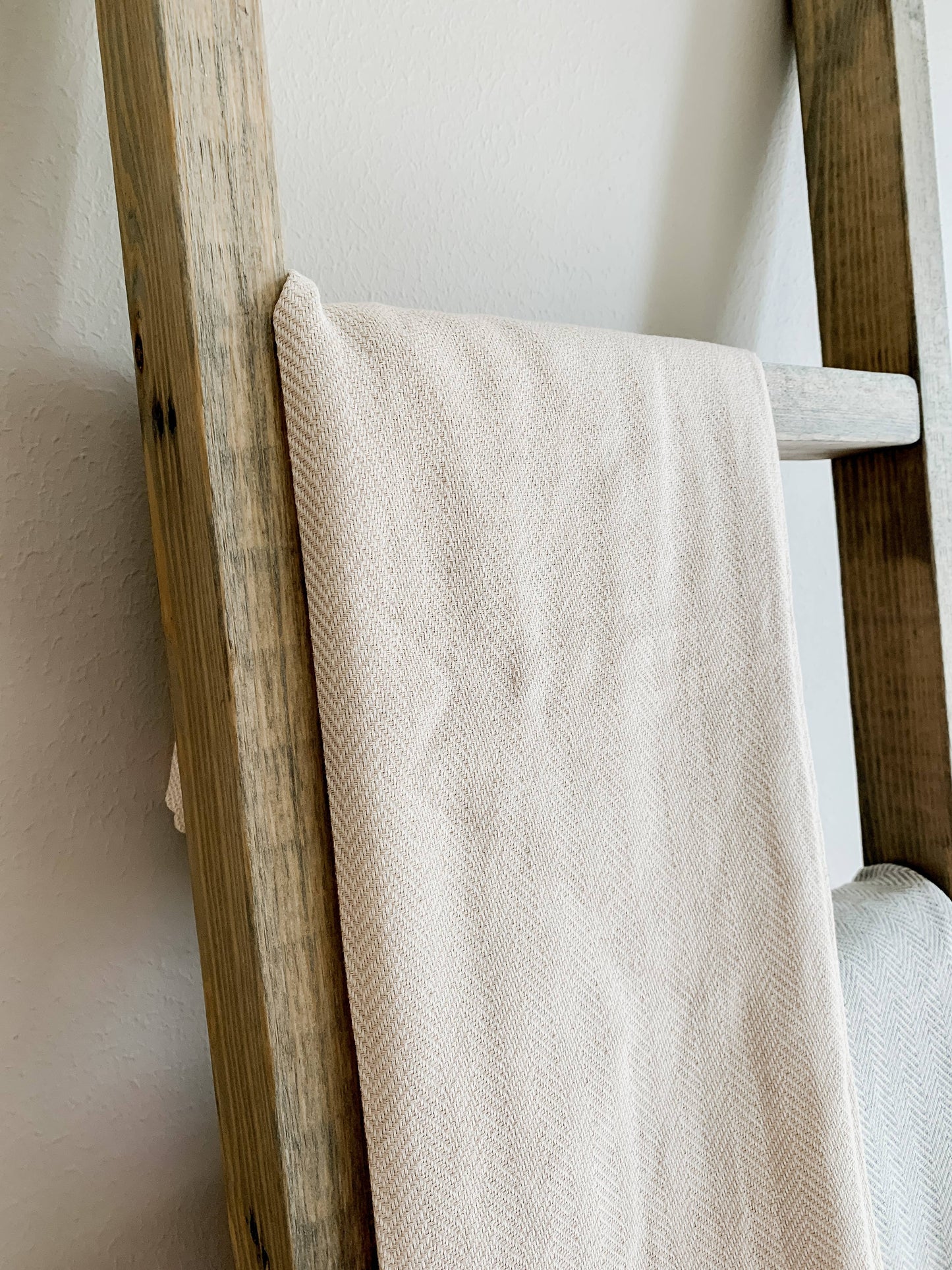 Herringbone Turkish Cotton Throw Blanket