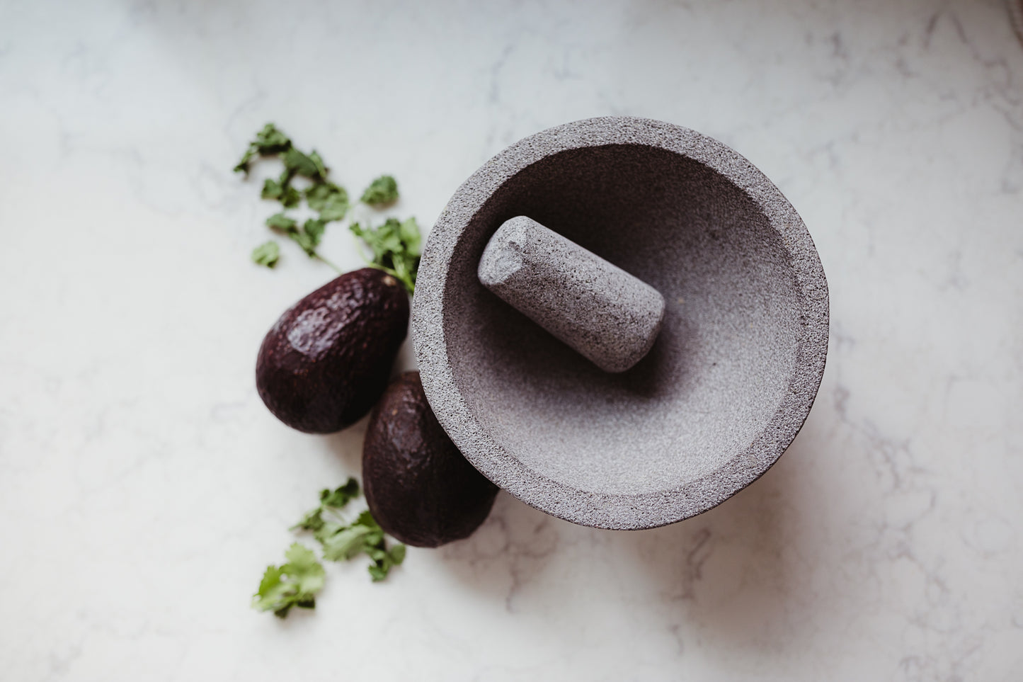 Molcajete with Tortilla Basket