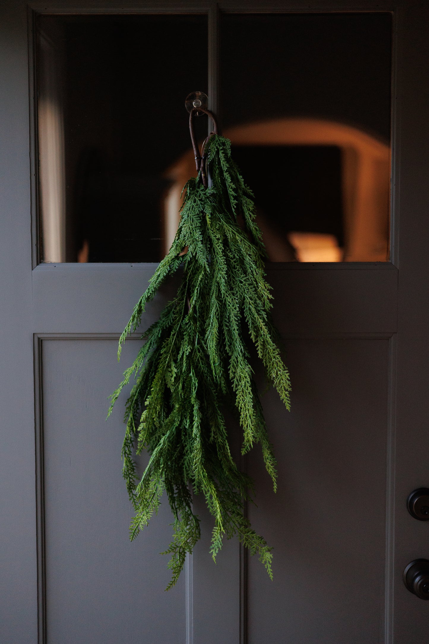 Selaginella Cedar Door Swag