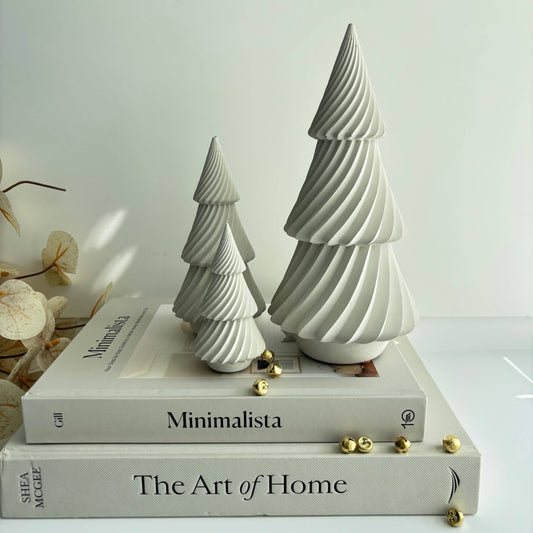 Concrete Holiday Trees | Ivory Twist