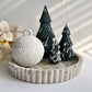 Concrete Snowflake Bauble Jar