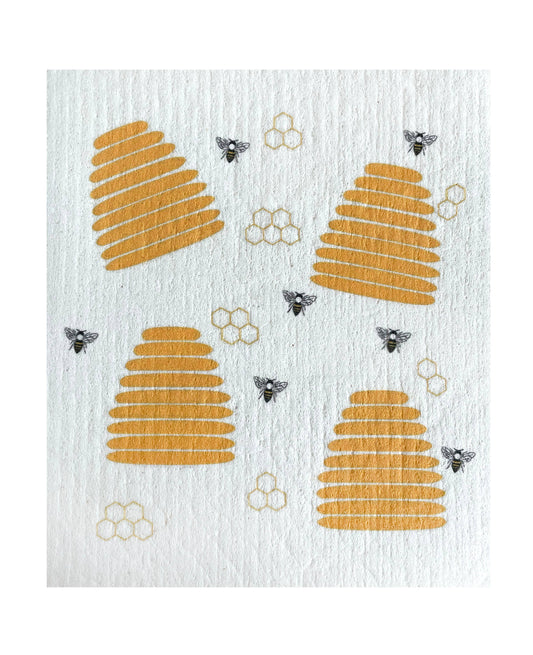 Bees Swedish Dishcloth