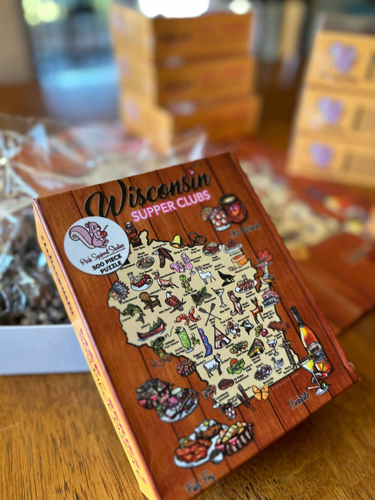 Wisconsin Supper Club Map Puzzle